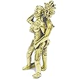 WitnyStore 1⅜" Brass Lovers Hugging From Behind Lucky Charm Phallic Talisman Male Female Animistic Fertility Symbol Traditional Thai Belief Amulet Miniature Collectible Figurines