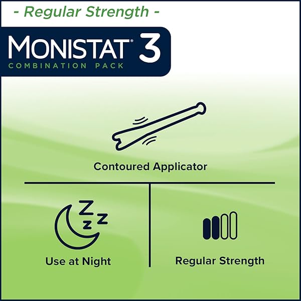 MONISTAT 3 DAY YEAST INFECTION TREATMENT FOR WOMEN, 3 MICONAZOLE OVULE INSERTS & EXTERNAL MONISTAT ANTI-ITCH CREAM BUNDLE