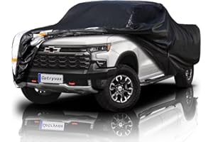 COTRYVOX Heavy Duty Chevy Silverado 1500 2500 3500 Truck Cover Waterproof All Weather, Outdoor Full Exterior Pickup Truck Cover, Rain, Sun, Wind Protection (Up to 242 in) XL