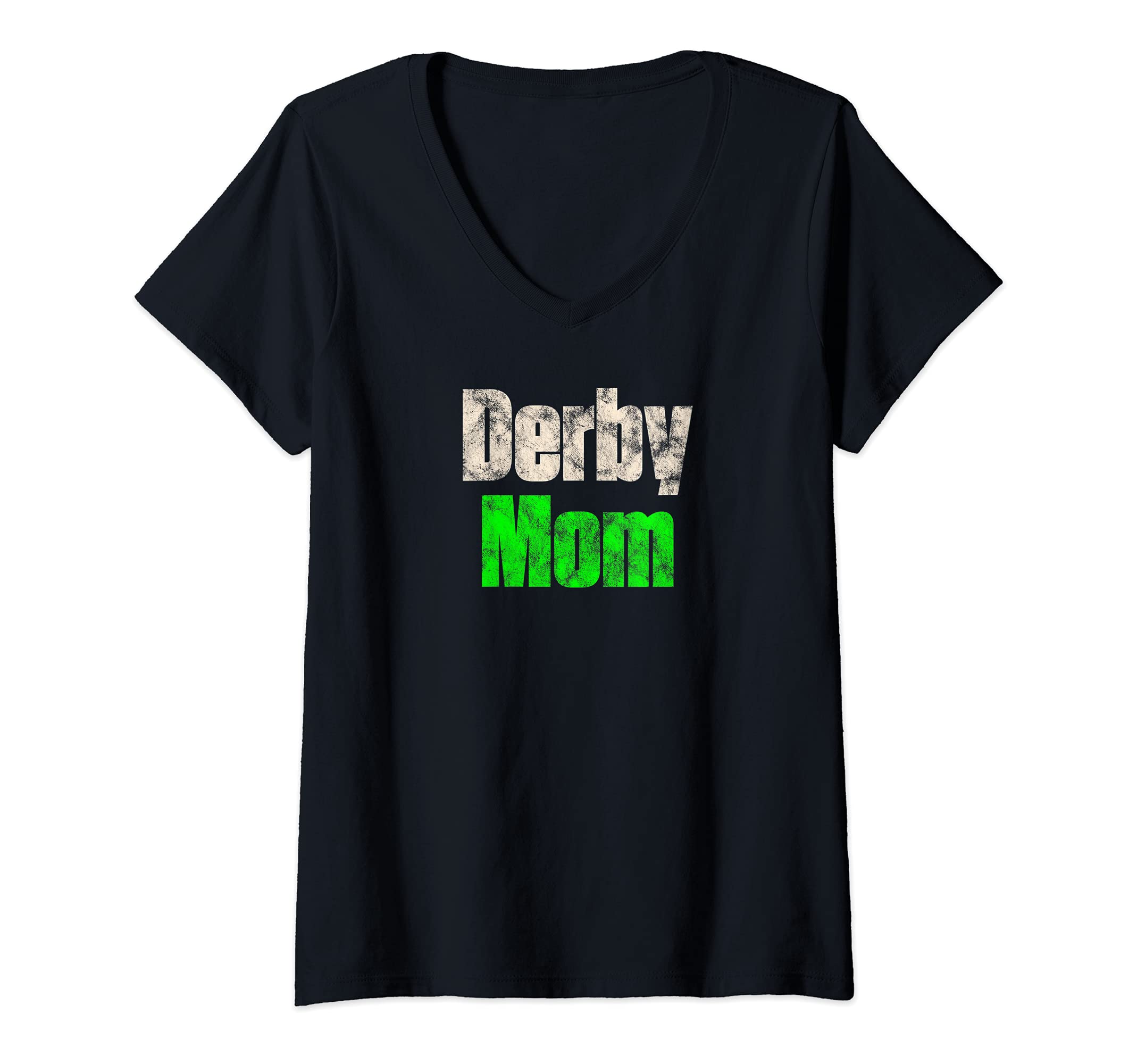 Womens Roller Derby Skating Sport - Derby Mom V-Neck T-Shirt