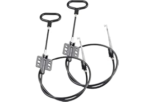 Recliner Release Cable Replacement for Sofa Chair, 2 Pack D-Ring Pull Handle, 41 Inch Total Length, 4.75 Inch Exposed Cable, 