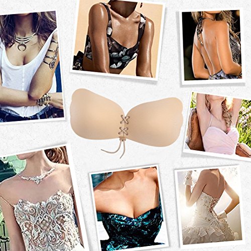 Adhesive Bra, Strapless Bra, Sticky Bra Self Adhesive Backless Invisible Cup D Buy