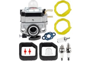 HUSWELL RY-252CS Carburetor for Ryobi RY251PH RY252CS RY253SS RY254BC MTD 753-06258 2 Cycle 25cc 2 Cycle Gas String Trimmer Craftsman Cultivator Brush Cutter 307160001 316299372 316773800