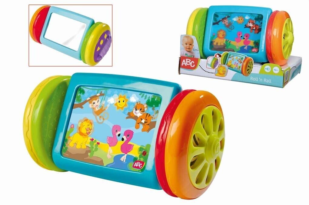 Simba ABC 104010018 Rolling Mirror with Large Wobble Image in Both Wheels, 12 cm, from 6 Months