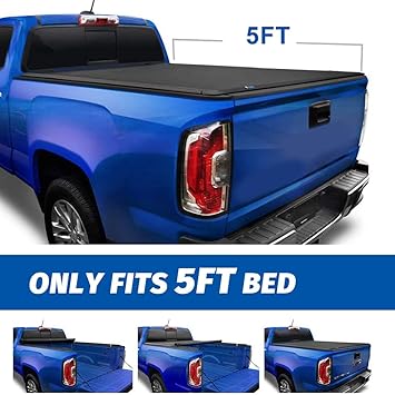 Amazon Com Eccpp Roll Up Truck Bed Tonneau Cover Fit For Toyota Tacoma 2016 2017 2018 2019 Fits 5ft Truck Bed Low Profile Waterproof Tonneau Cover Automotive