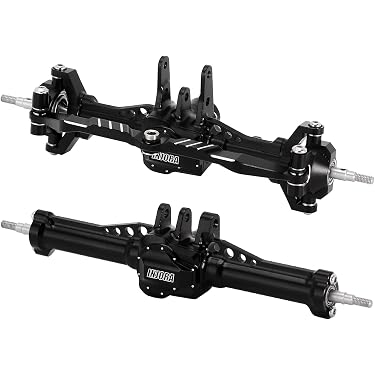 INJORA Arbres D'Essieux Avant +2mm Étendus En Métal - Upgrade Dogbone Pour TRX4M 1/18