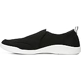 Vionic Women's Malibu Slip-ons Sneakers, Black Canvas, 6.5