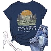 Women's Christian Bible Verse Graphic T Shirts Vintage Jesus Faith Pray Cross Print Tees Crewneck 2 Sided Tops