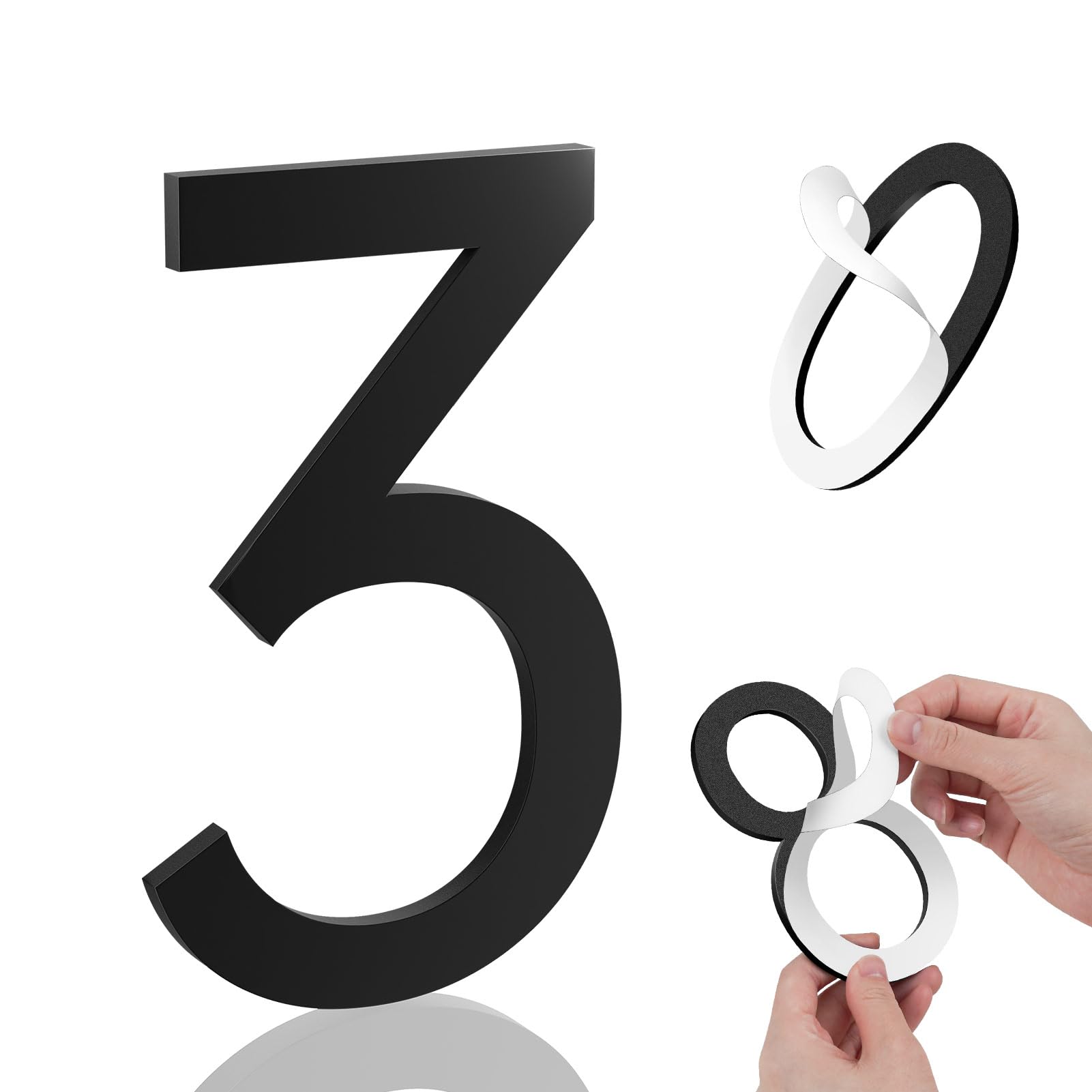 6 Inch House Numbers, Self-adhesive House Number