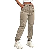 Cargo Pants Women Joggers Quick Dry Hiking Pants with Pockets (0001,CO,L) Coffee