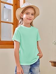 Girls Short Sleeve T Shirts Kids Summer Tops