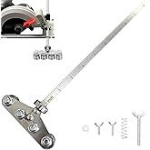 Circular Saw Guide Rail, 20in Positioning Calipers for Circular Saw, Stainless Steel Rip Cut Circular Saw Guide, Adjustable Guide Rail for Woodworking Positioning Cutting