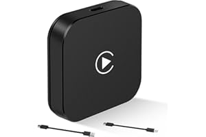 Wireless CarPlay Adapter,2024 Upgrade CarPlay Wireless Adapter for OEM Wired CarPlay Cars Plug and Play Dual Core Chip WiFi N