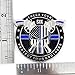 Skull Thin Blue Line, Blue Lives Matter Law Enforcement Officers Military Police NYPD Challenge Coin with Unique Serial Numbers
