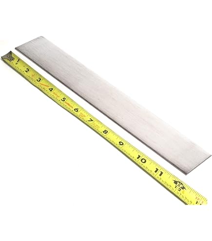 2 Barres Acier Inox 304 BBAUER - 500mm X 50mm X 2mm | Pour Décoration, Bricolage, Projets Industriels