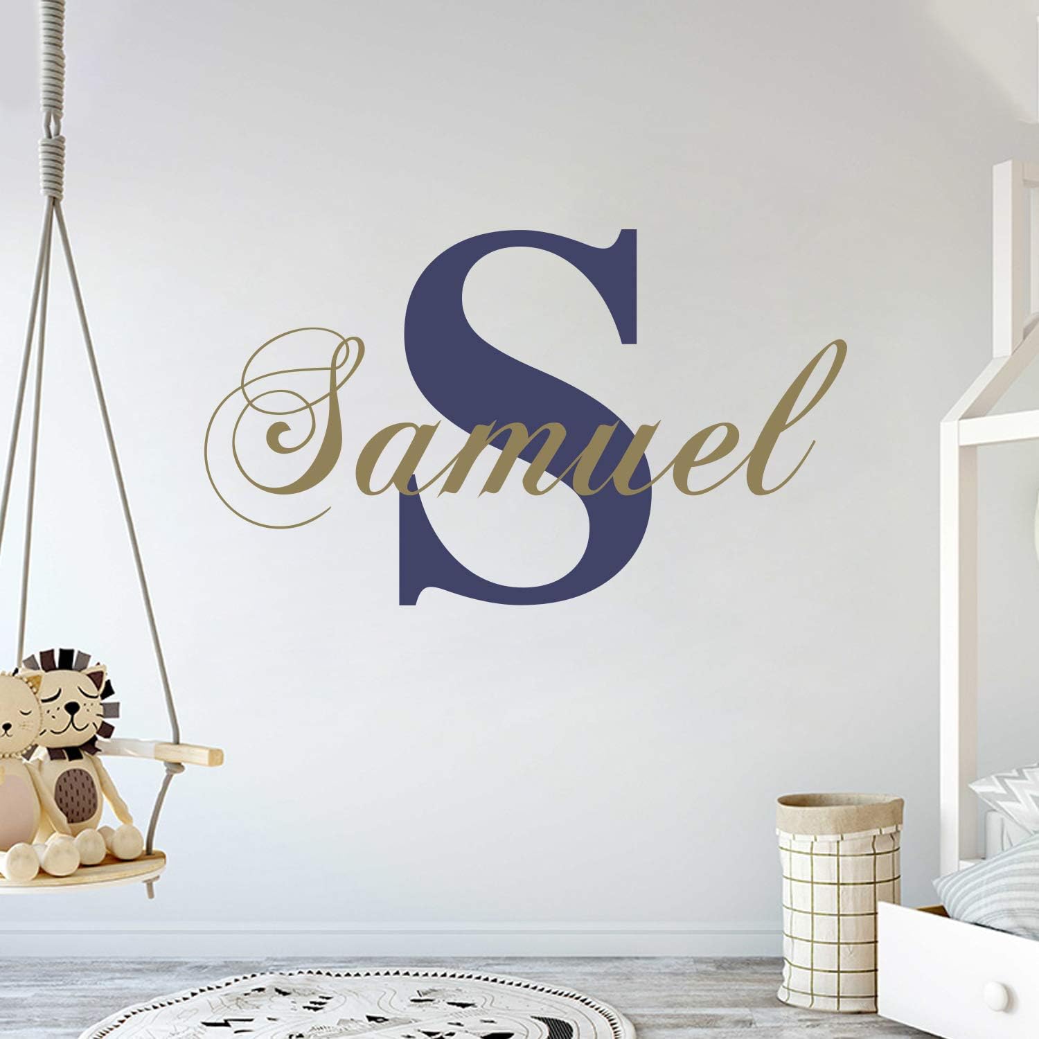 Cryptonite Baby Room Decor | Custom Name Wall Decal | Available in Three Sizes | Ready to Use | Fully Customizable, Color, Design and Size | Non-Toxic | Wall Decor (Wide 32"x16" Height)