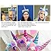 HMGOOD Unicorn Headband, Unicorn Horn Photo Props Cosplay Headdress Ears Flower Headband for Halloween Christmas Party Birthday Cosplay Costume