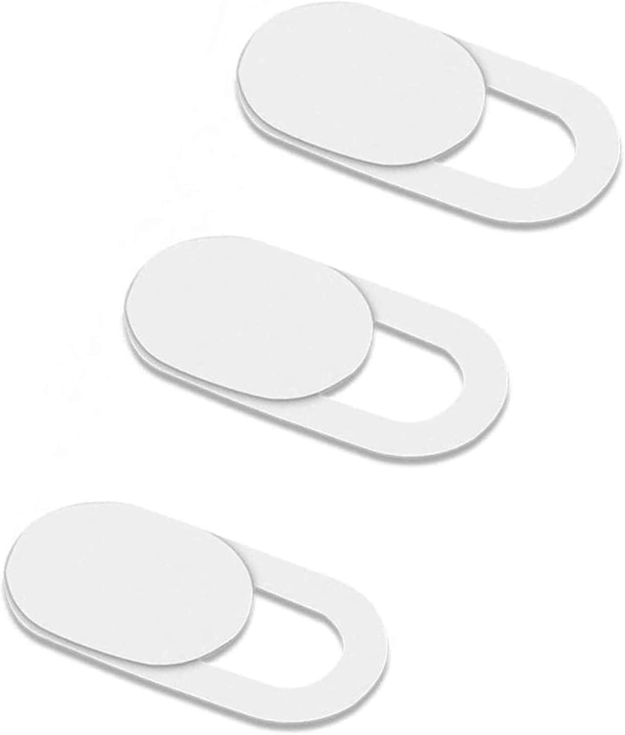 PHASEER Ultra Thin Webcam Privacy Cover - Adaptable for Laptop Tablets, iPad, Macbook Pro, Mac, Macbook air, iMac (3 Pcs, White)