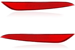 Yunnergo 149581800C Tail Rear Bumper Reflector Red Pair LH RH Compatible with Model Y 2023 2022 2021 2020