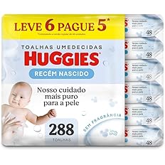 Lenço Umedecido Huggies Pure Care L6P5 - 288 Lenços, Huggies, Amarelo, Pacote de 288