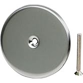 Supply Giant floor Cleanout Cover Plate, 4-Inch, Stainless Steel
