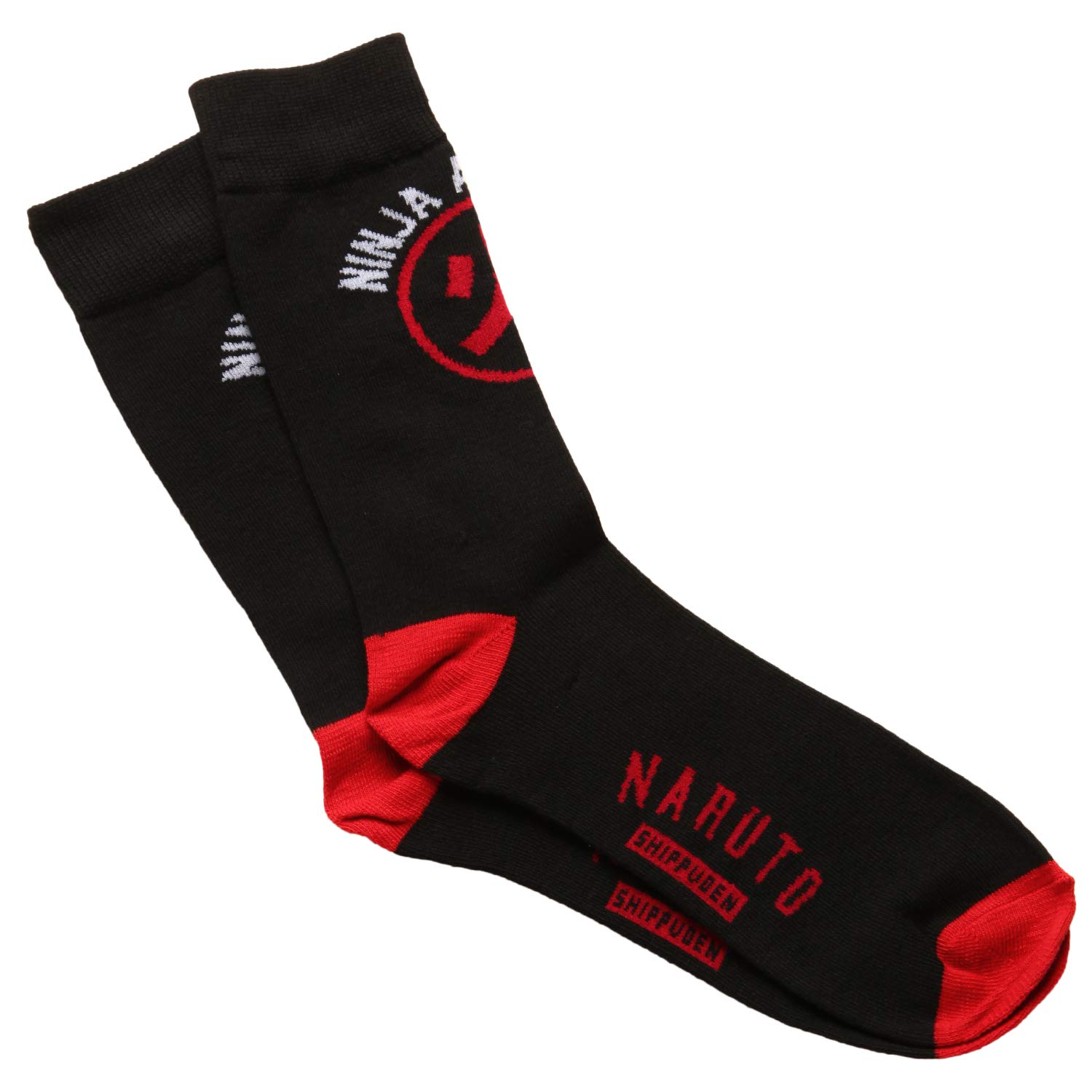 Naruto Shippuden Ninja Academy Adult Crew Socks