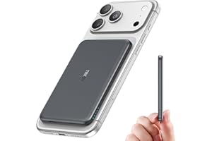 TRKOY for Magsafe Portable Charger,5000mAh Slim Wireless Magnetic Power Bank with USB C Charging,Travel Essential for Magsafe Battery Pack Compatible with iPhone 17/16/15/14/13/12 Series,Graphite Gray