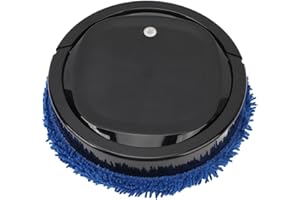 Generic Smart Mopping Robot Automatic Wet Dry Vacuum Cleaner for Home Room Lithium Battery Included (Black)