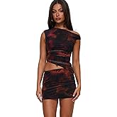 Princess Polly Womens Maribella Set Black/Red