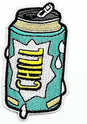 MNC Patch Green sparkling water chiller Patch Iron On Sew On Cartoon Logo iron on sew on patch Sign Badge Symbol Patch Iron on Applique Embroidered Jacket T shirt Costume