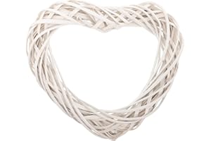 SUPVOX Rattan Ring Garland Heart Wreath Frame Xmas Wreath DIY Frame Twig Wreath Rattan for Making Garlands Moon Wreath Form Wire Wreath Frame Wooden Accessories White Window