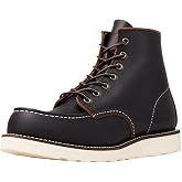 Red Wing Shoes Heritage Classic Moc 8849 Men Boot, Black, 11 D | Medium (D), Black Prairie Leather, Full Grain Oiled and Waxed, Goodyear Welt, Traction Tred Wedge Outsole