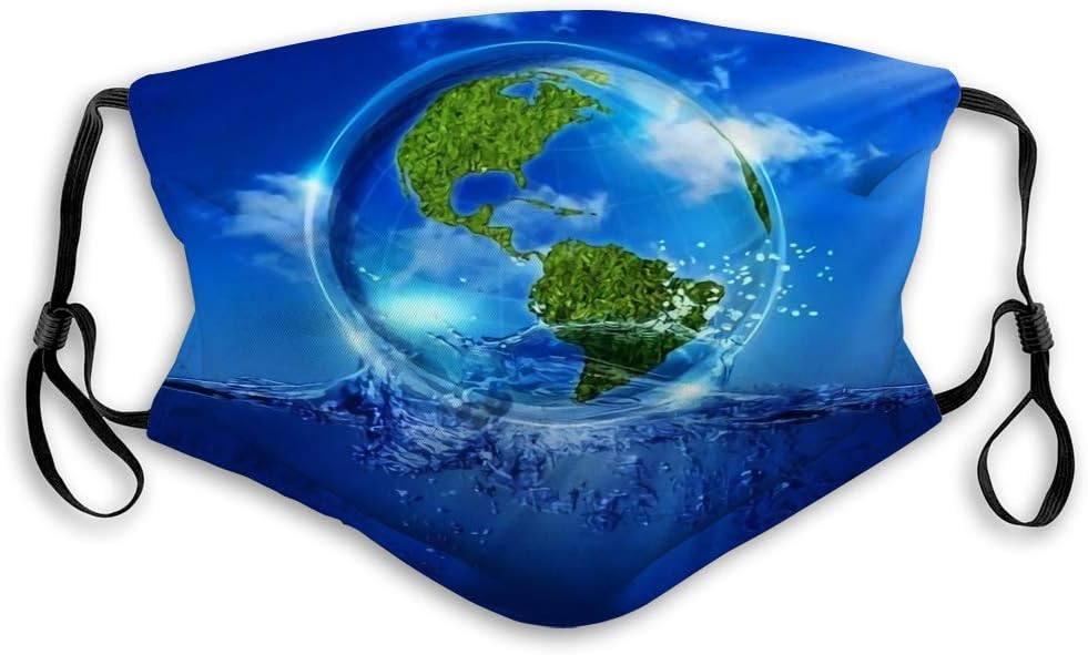 YILINGER Mens Womens Mouth Scraf Face Field Life from The Water Abstract Eco Backgrounds