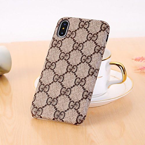 ZLTDZ iPhone X Case, New Elegant Luxury PU Leather Classic Style Cover Case Cover Case For iPhone X (Color : Brown)