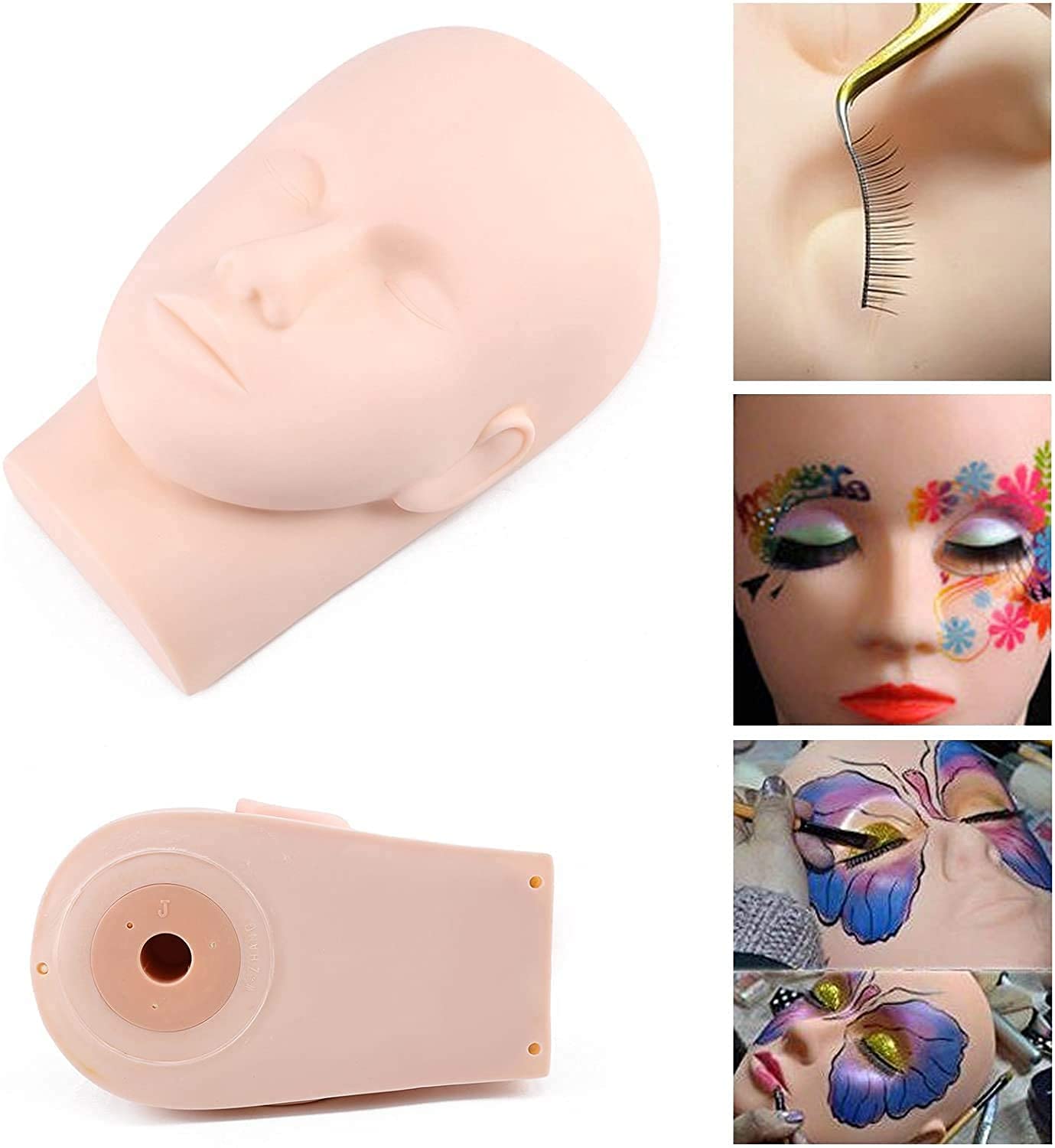 Training Mannequin Make Up Practice Flat Head Eye False Lashes Eyelash Extensions Lip Tattoo Practice Model Mannequin Manikin Head