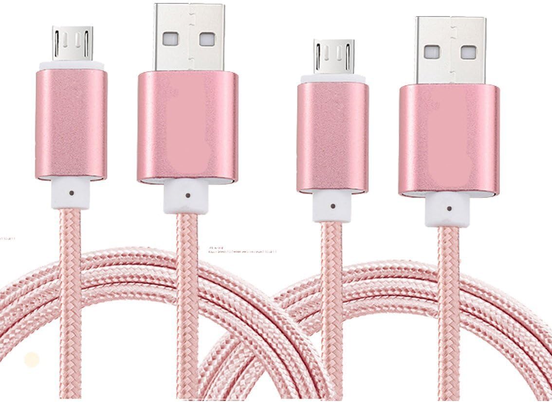 2.0 USB to MicroUSB Cable 2Pack ibarbe for Amazon Kindle