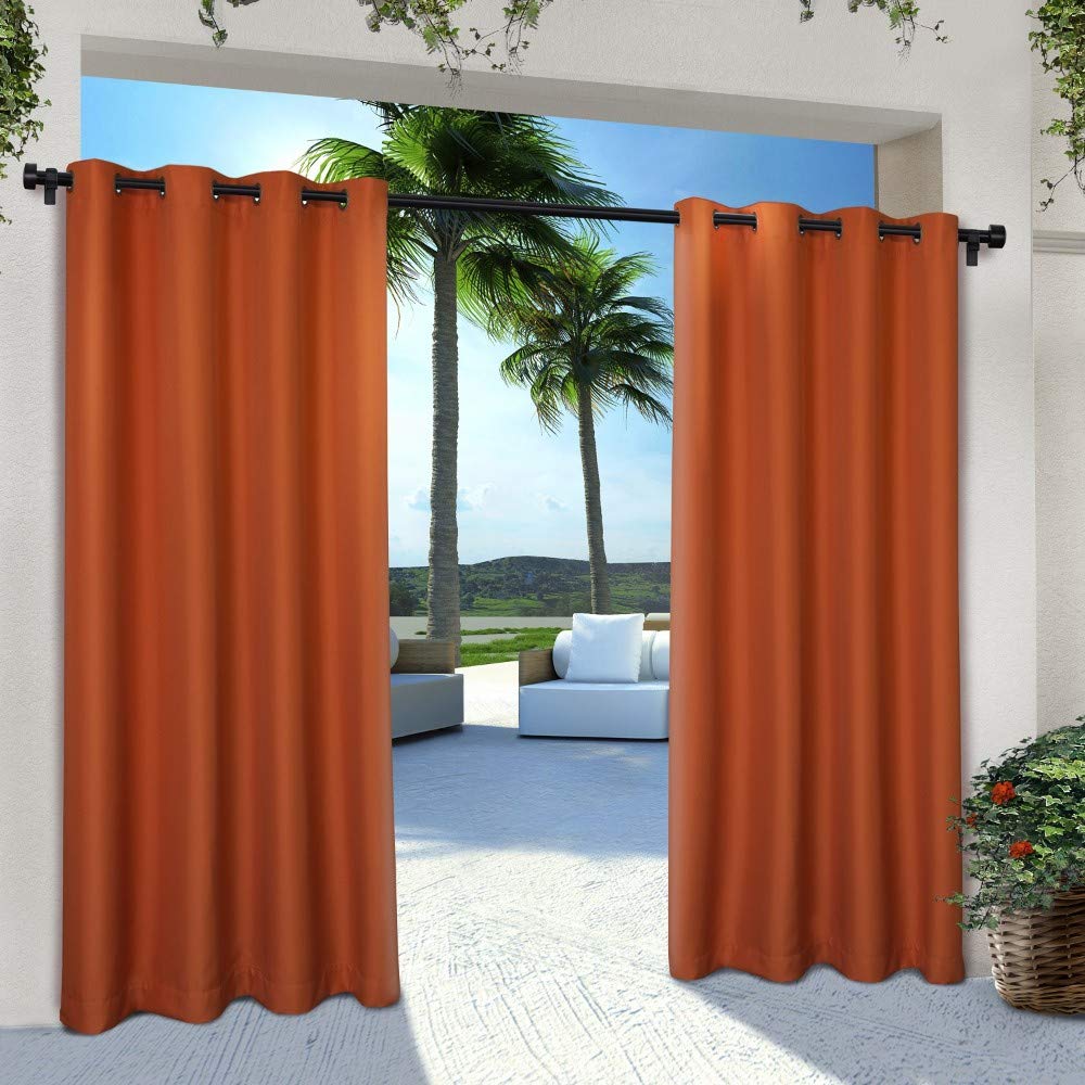 Best kitchen curtains with grommets green or orange