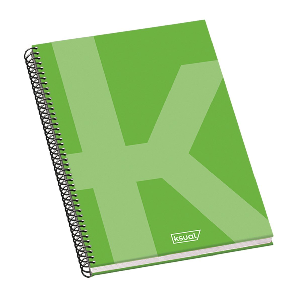 DOHE Ksual 44989 Spiral-Bound Notebook - DIN A4+ - 100 Sheets - Green Cover