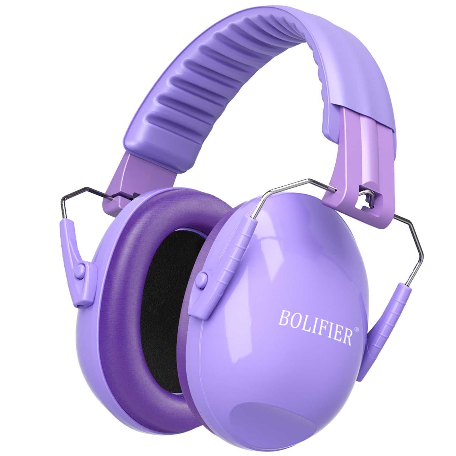 BOLIFIER Kids Ear Defenders for Children,Safety Earmuffs Ear Protectors Noise Reduction Headphone Ear Protection Earmuffs for Boys, Girls, Toddlers & Children Age 3-16 Year Old - 27dB SNR (Purple)