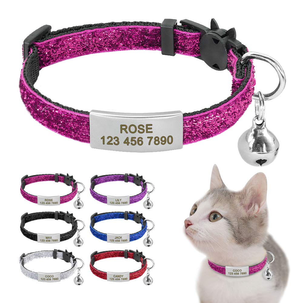 Cat collars and tags personalized Clearance