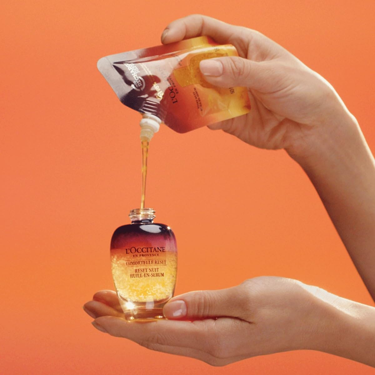 L'Occitane Immortelle Overnight Reset Oil-In-Serum: More Radiant Skin In 1 Night, Smooth Fine Lines, Revitalize Dull Skin, Award-Winner