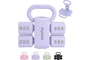 kisnbld Adjustable Dumbbell Set of 2, 4 in 1 Free Weights Dumbbells Set for Women with Fast Adjustment, Each 2lb 3lb 4lb 5lb Hand Weights Set for Home Gym & Outdoor Exercise Training