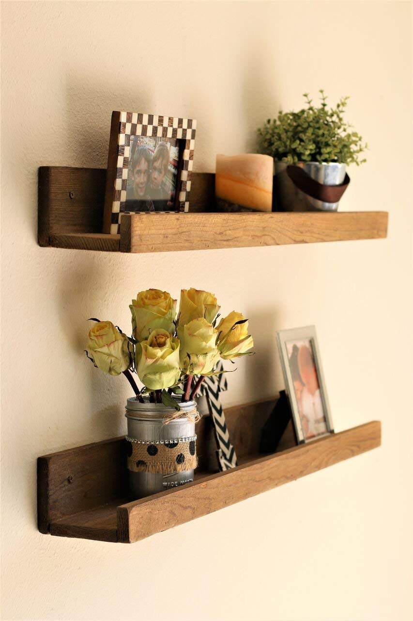 Natural Ledge Floating Shelf Set Handmade