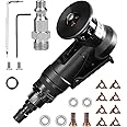 Pneumatic Chamfering Tool Handheld, Mini Air-Powered Chamfering Machine Trimming, 45° Arc Corner with 1/4 Inch Air Inlet for Metal Wood Beveling Deburring (R Angle Blades)