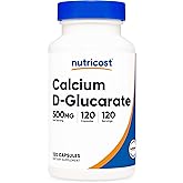 Nutricost Calcium D-Glucarate 500mg, 120 Capsules, Gluten Free, GMO-Free | Vegetarian Friendly