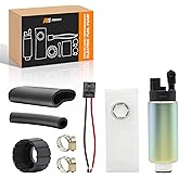 255LPH High Performance Electric Fuel Pump Compatible With Walbro GSS340,Include Installation Kits