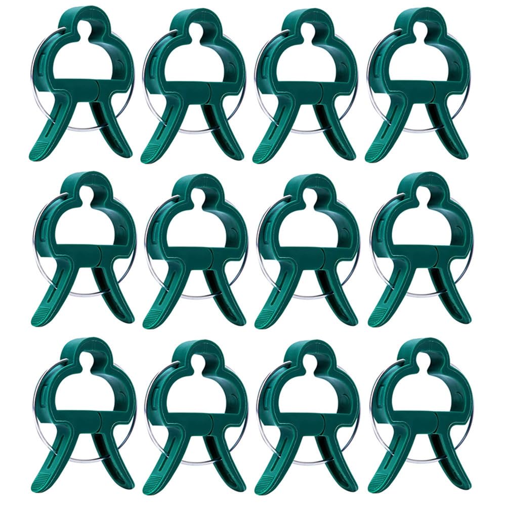 Namvo 40Pcs Garden Plant Support Clips, Large Flower Clip Adjusting Plant Gripper for Supporting Grape Tomato Flower Climbing Plants Trellis Supporter Frame