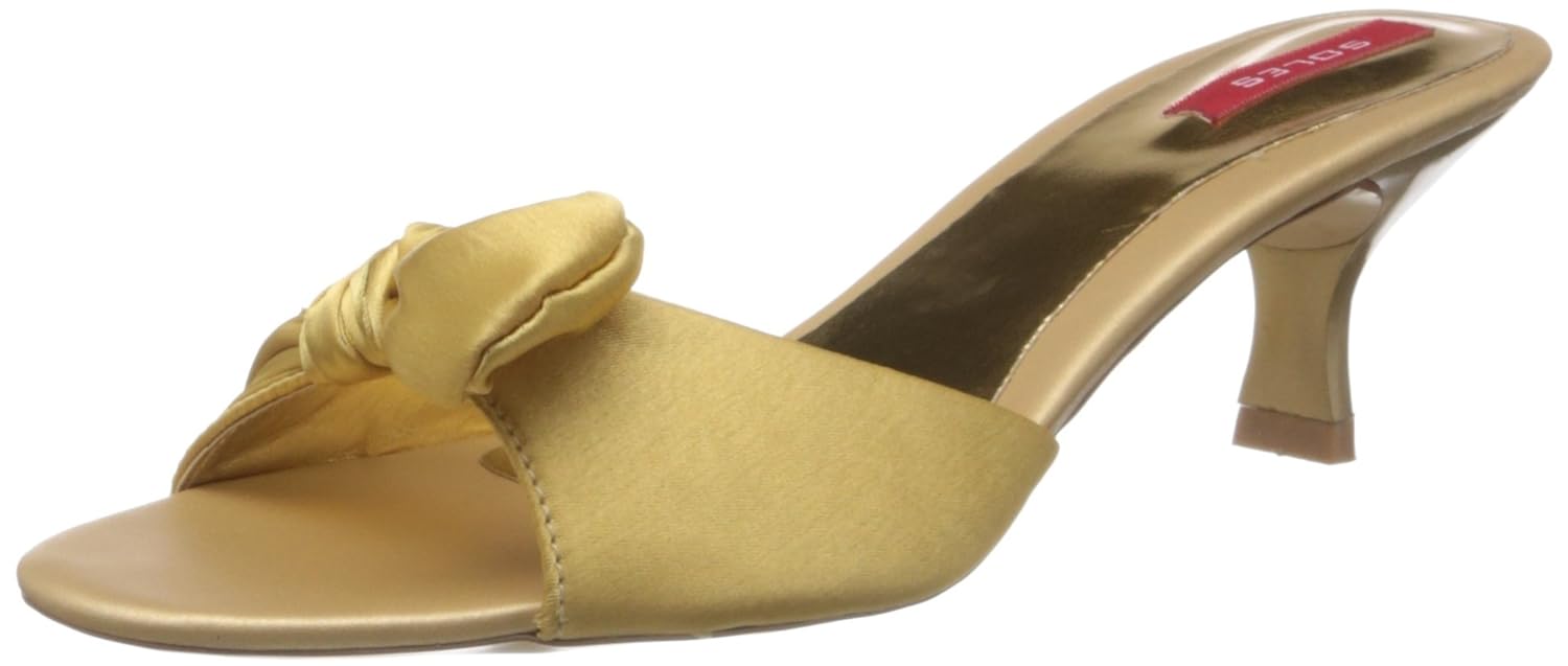 Buy SOLES Women's Gold Slippers 7 UK (31207) at Amazon.in