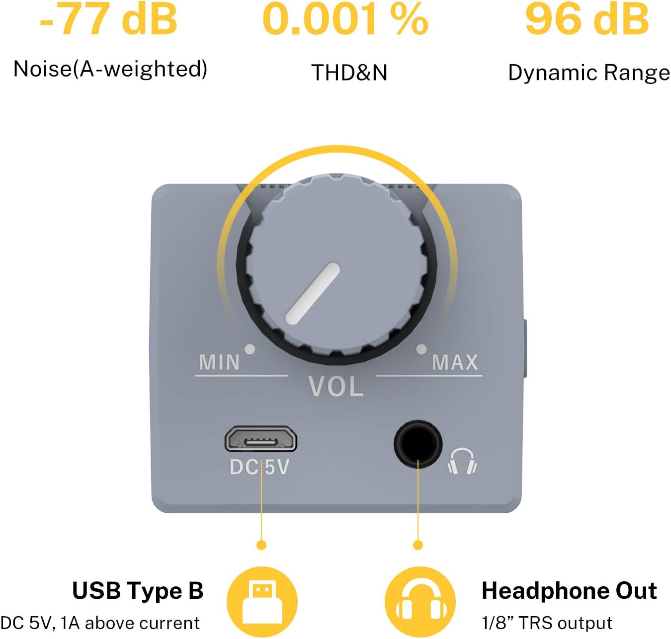 Donner EM1 Rechargeable Portable Personal in-Ear Monitor Amplifier Analog Headphone Amplifier Stereo Headphone Earphone Amp Volume Control Audio Booster with XLR and TRS Input 3.5mm Output Jack - Image 4