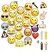 Sudopo MOT Global Emoji Photo Booth Props - 27 Pieces Party Kits Photo Booth Props for Wedding Birthdays Reunions (Diameter Up to 7.87